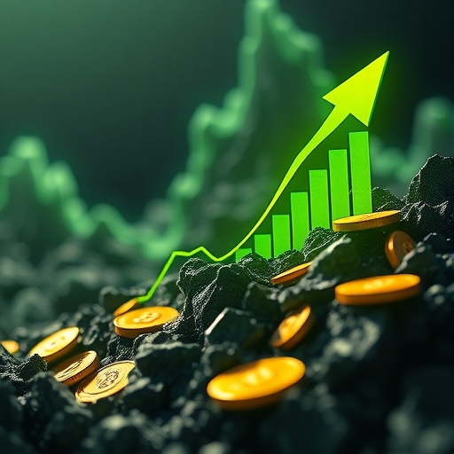 比特幣現金價格飆升的圖表