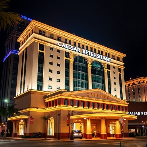 好市多娛樂公司夜間建築景象