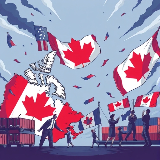 加美貿易協議的圖示