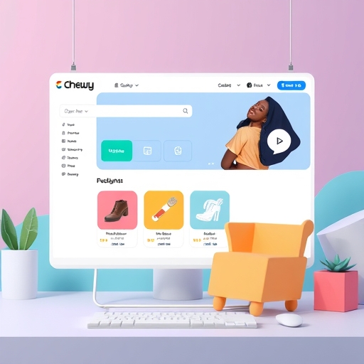 Chewy電子商務平台的用戶界面