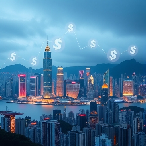 香港天際線與數位貨幣