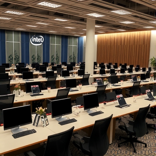 英特爾製造部門內空置的工作站