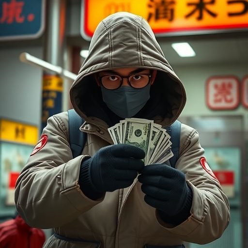 一位男子在社群媒體上招募闇打工者