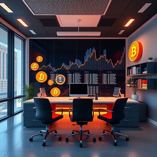 微策略辦公室展示比特幣主題裝飾