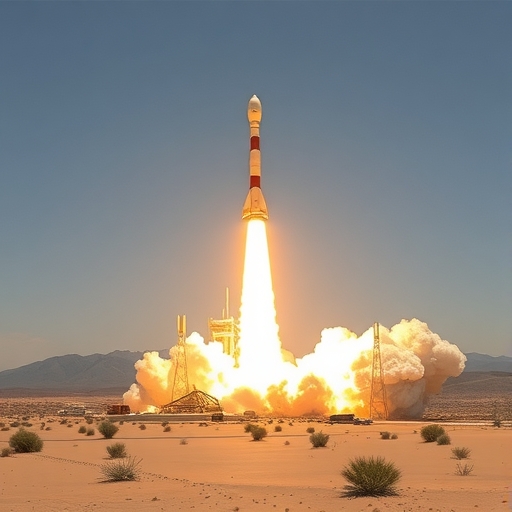 SpaceX火箭在沙漠中爆炸