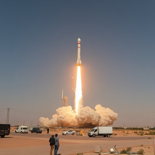 SpaceX火箭在沙漠中爆炸