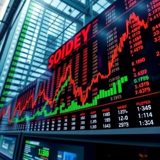 股票市場成長趨勢圖