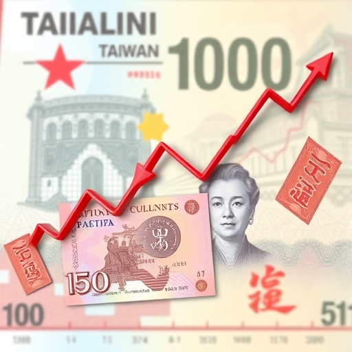 新台幣兌美元匯率上升圖
