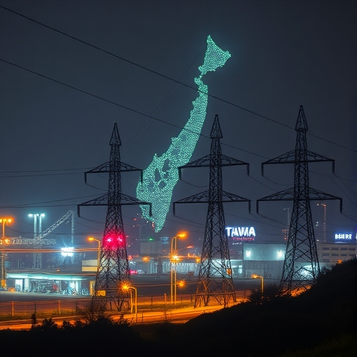 台灣電力供應網絡詳細圖