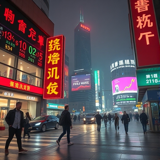 台灣股市劇烈波動的情景