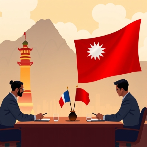 台灣與美國的貿易談判概念圖