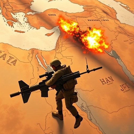 中東地區的軍事衝突場景