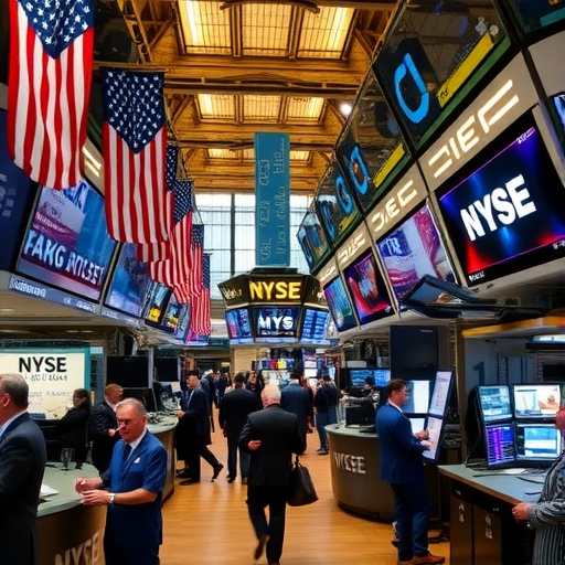 華爾街交易現場繁忙
