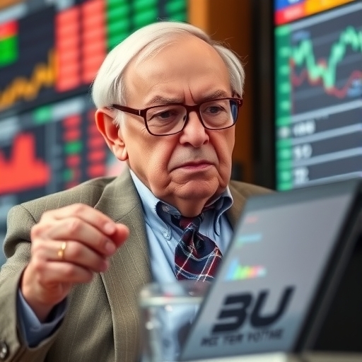 華倫·巴菲特正在分析股票