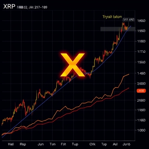 XRP 上漲的價格圖表