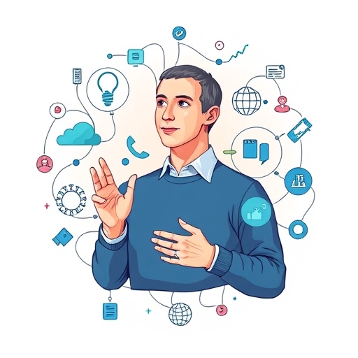 一位男子正在街頭交易股票