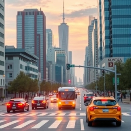 現代城市中的自動駕駛汽車