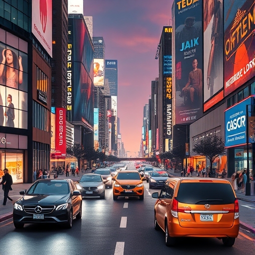 現代城市中的自動駕駛汽車