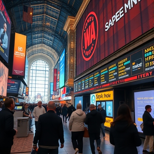 繁忙的股票市場