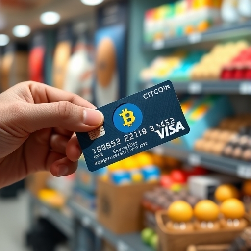 一位男子正在使用加密卡進行線上交易