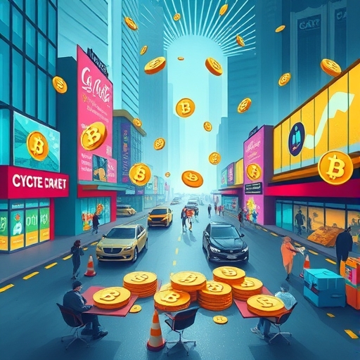 一位男子正在街頭交易股票