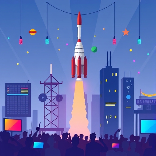 一個充滿活力的科技新創現場