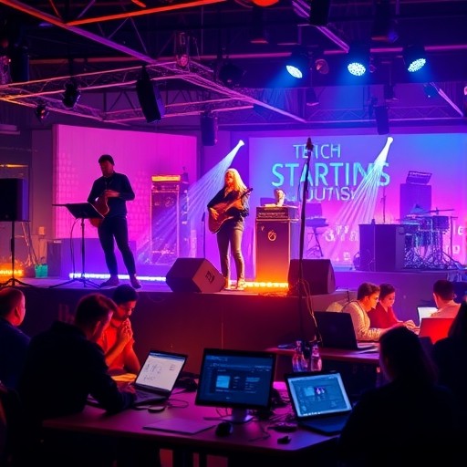 一個充滿活力的科技新創現場