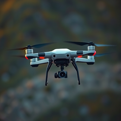 AI系統正在分析無人機的飛行數據