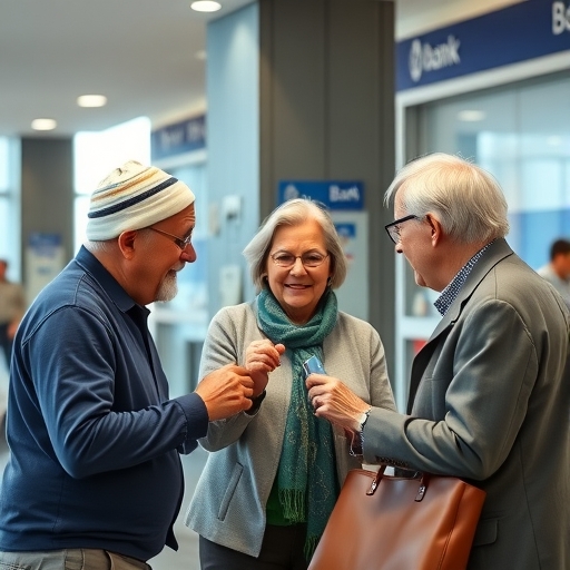 一位男子正在街頭交易股票