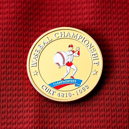 棒球錦標賽紀念銀幣詳細圖像