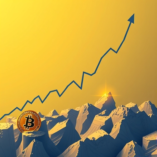 比特幣上升圖表