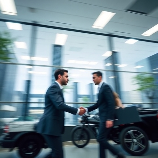 商業交易進行中