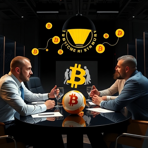 一位男子正在街頭交易股票