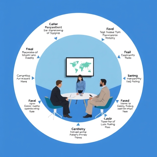 商務團隊在會議室中進行策略討論