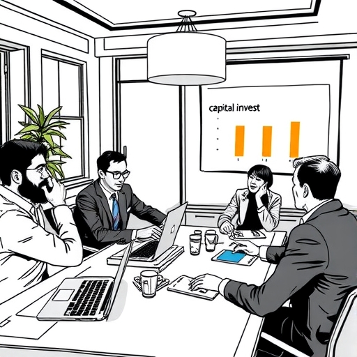 一位男子正在街頭交易股票