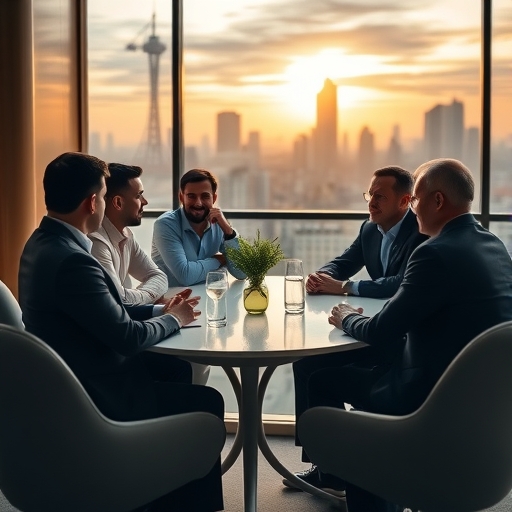 一位男子正在街頭交易股票