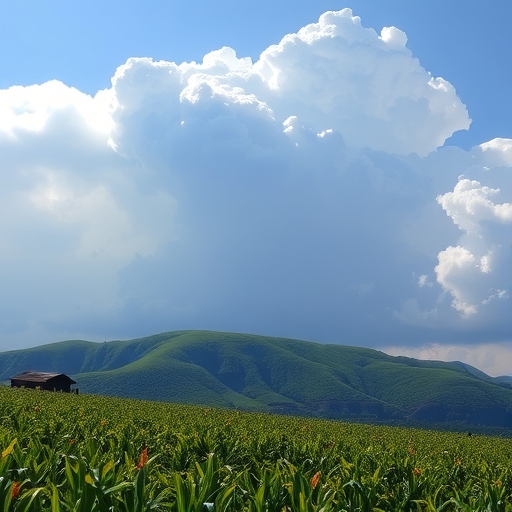 雲朵分開，顯示新的成長