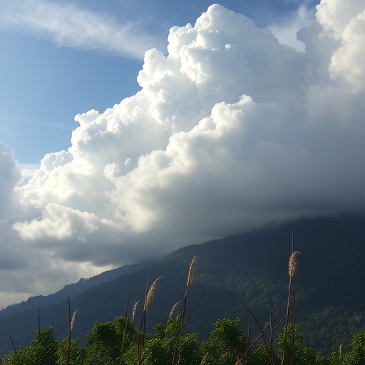 雲朵分開，顯示新的成長