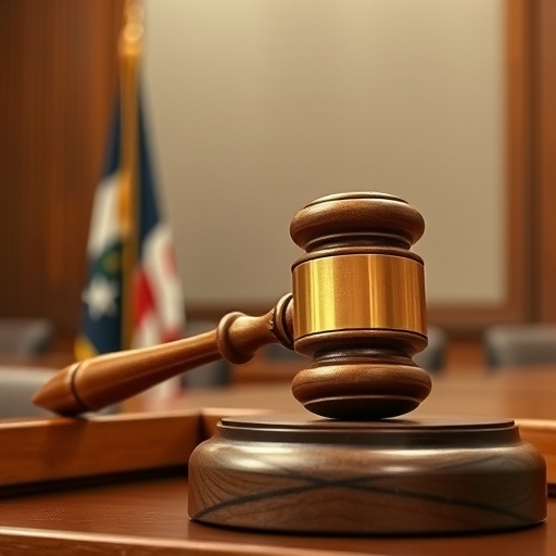 法庭上擺放著環境法相關的槌子