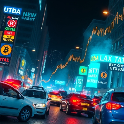 加密市場動盪的視覺圖像