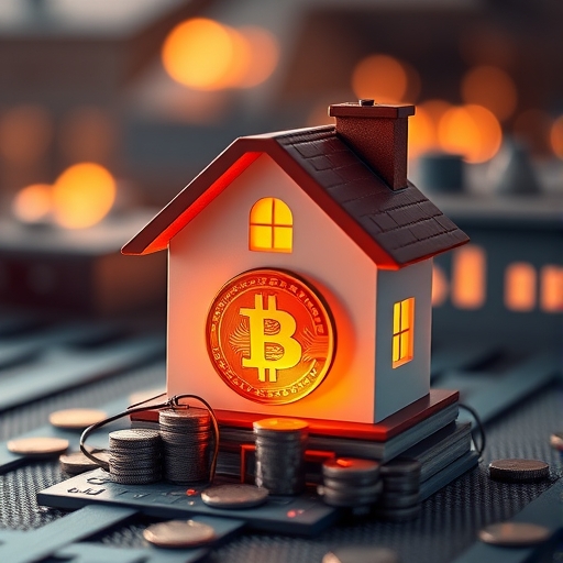 加密貨幣作為抵押品的圖示