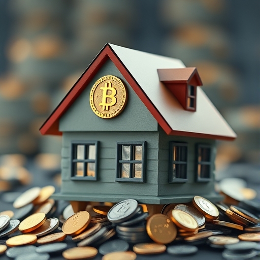 加密貨幣作為抵押品的圖示