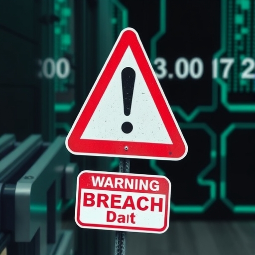 資料外洩警告標誌