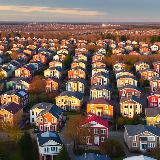 大量空置房的示意圖