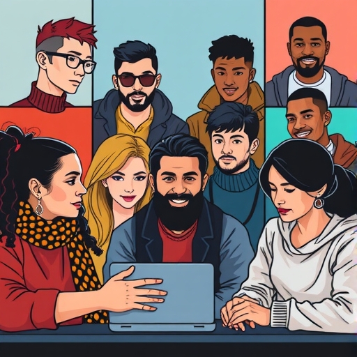 多元創作者在線上協作