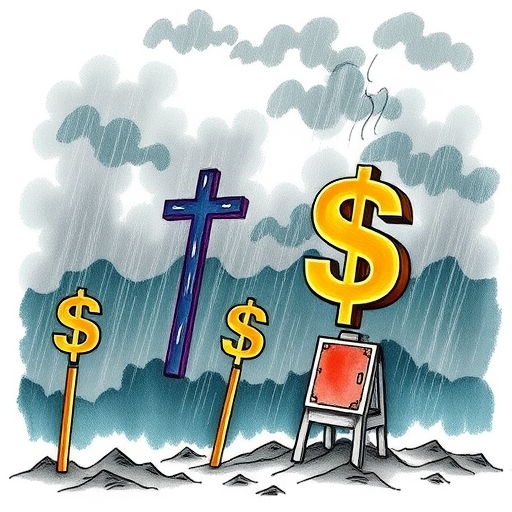 一位男子正在街頭交易股票