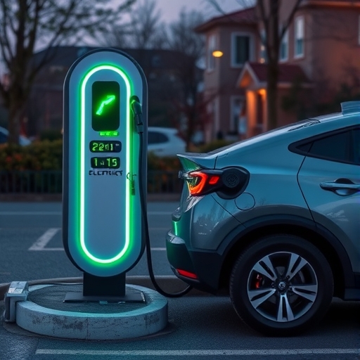 一個電動車充電站