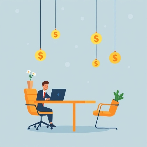 一位創業者在辦公室內策劃商業計劃