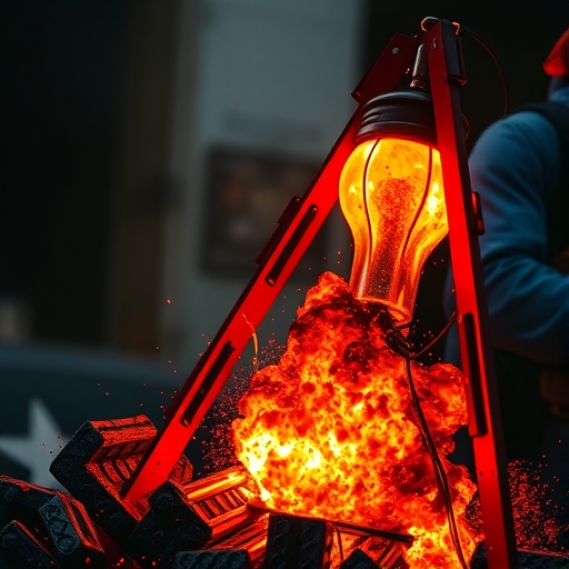 一位男子正在街頭交易股票