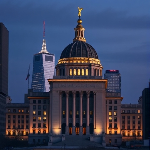 聯邦儲備大樓的天際線